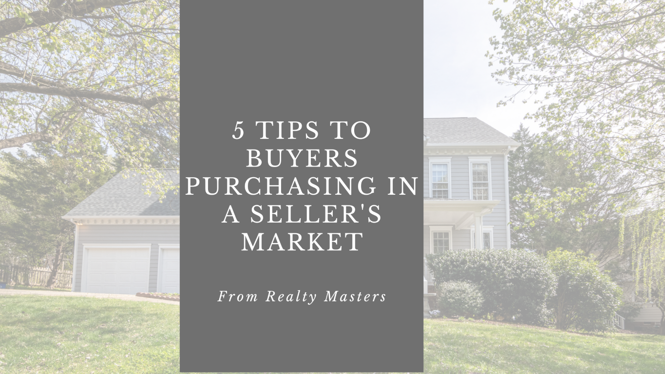 5 tips to buyers purchasing in a sellers market